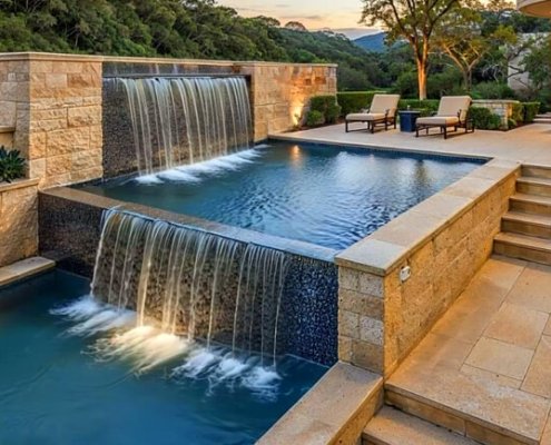 Overflow Type Swimming Pools