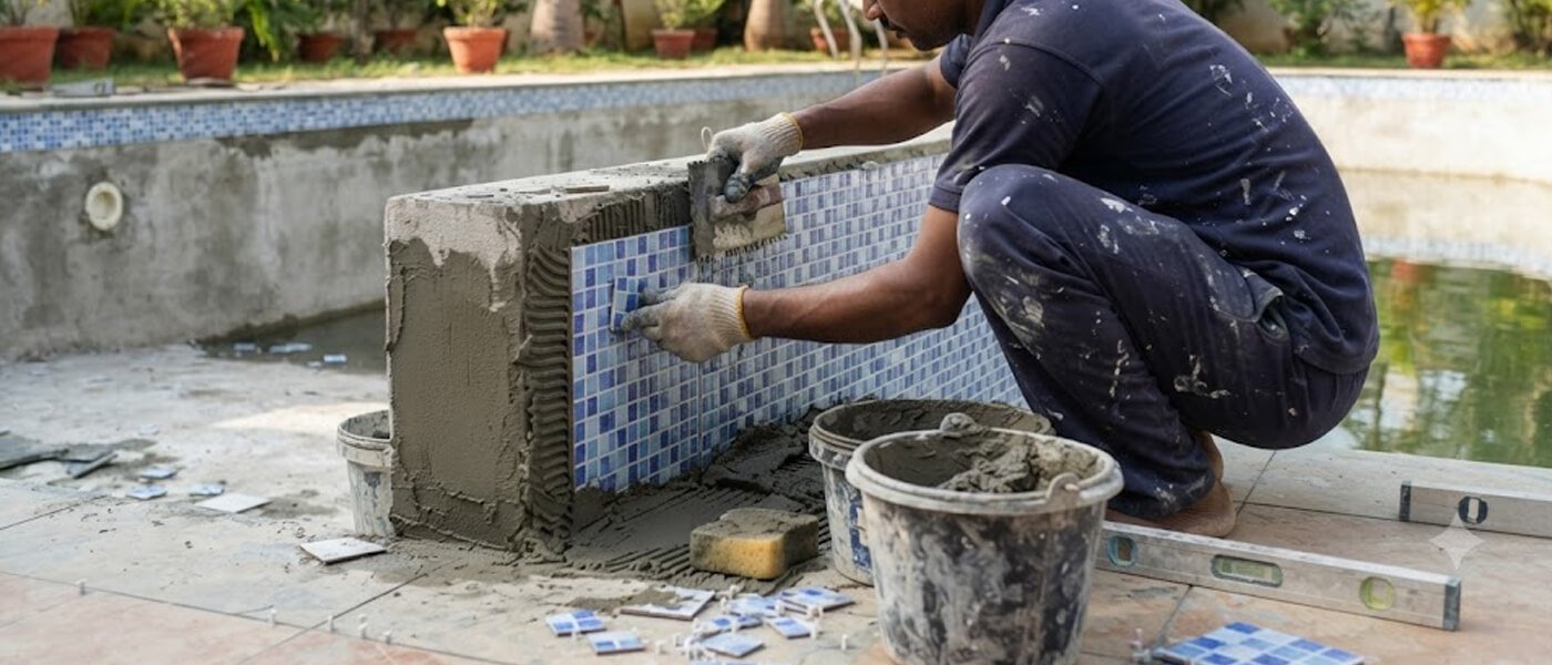 Swimming Pool Tile Work